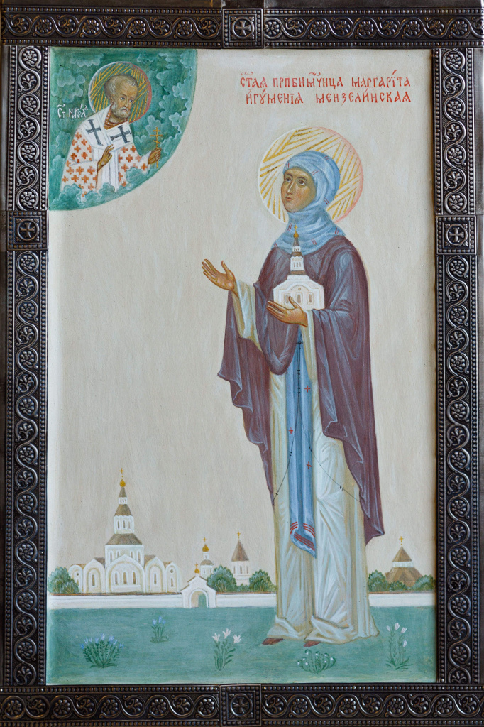 икона "Преподобномученица Маргарита Мензелинская", преподаватель Прокопьев Евгений Леонидович (Казанская духовная семинария) 10-min.jpg